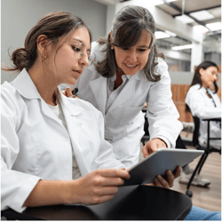 woman teaching student